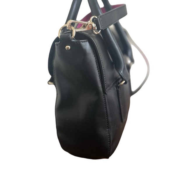 Kate Spade Black and Hot Pink Handbag - EUC - Picture 7 of 9